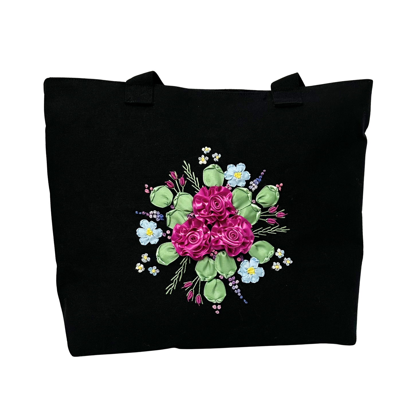 Small Tote Bag With Floral Design